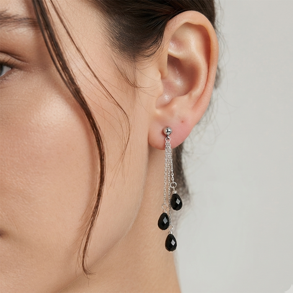 The99Jewel Designer Crystal Stone Drop Earrings for Women