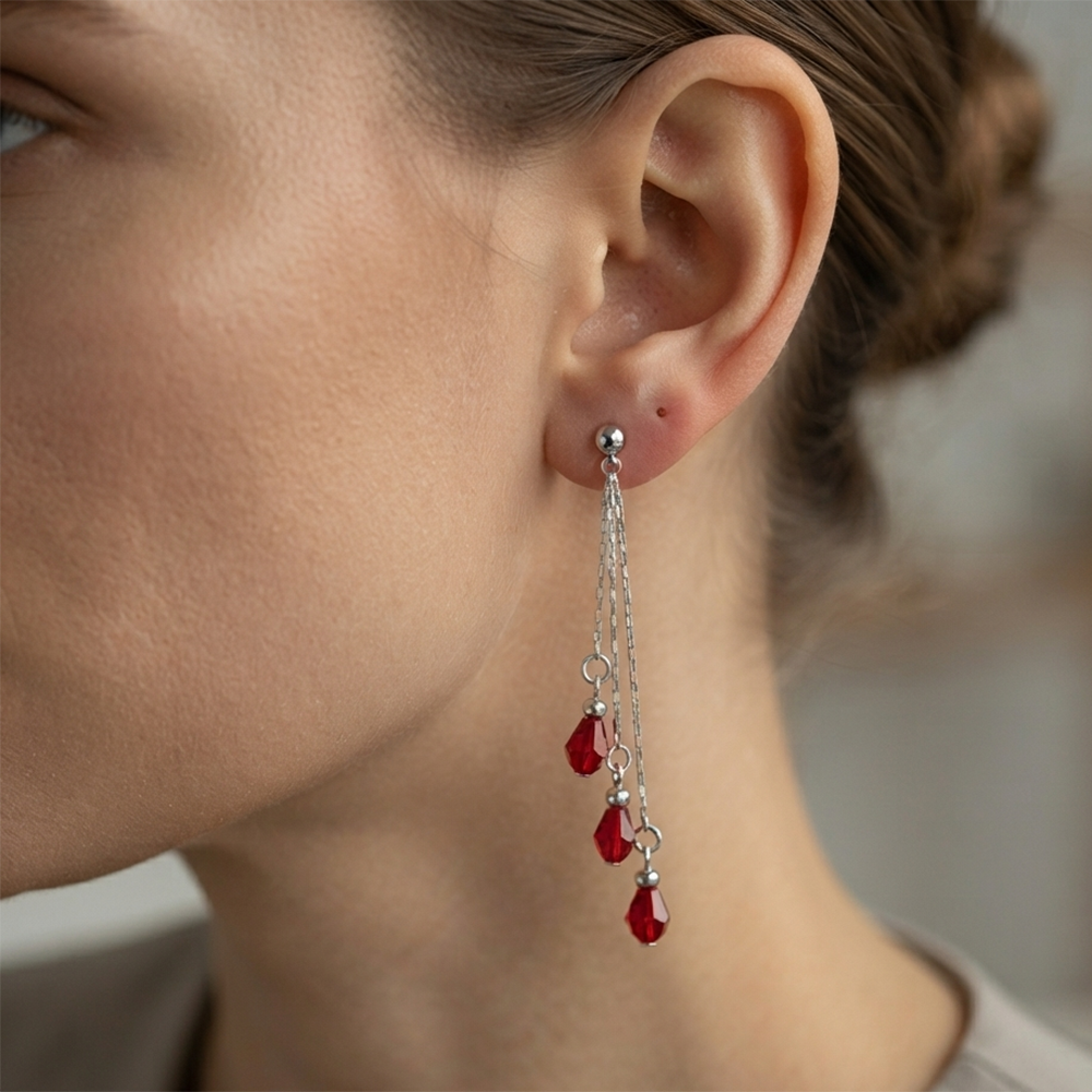 The99Jewel Designer Crystal Stone Drop Earrings for Women