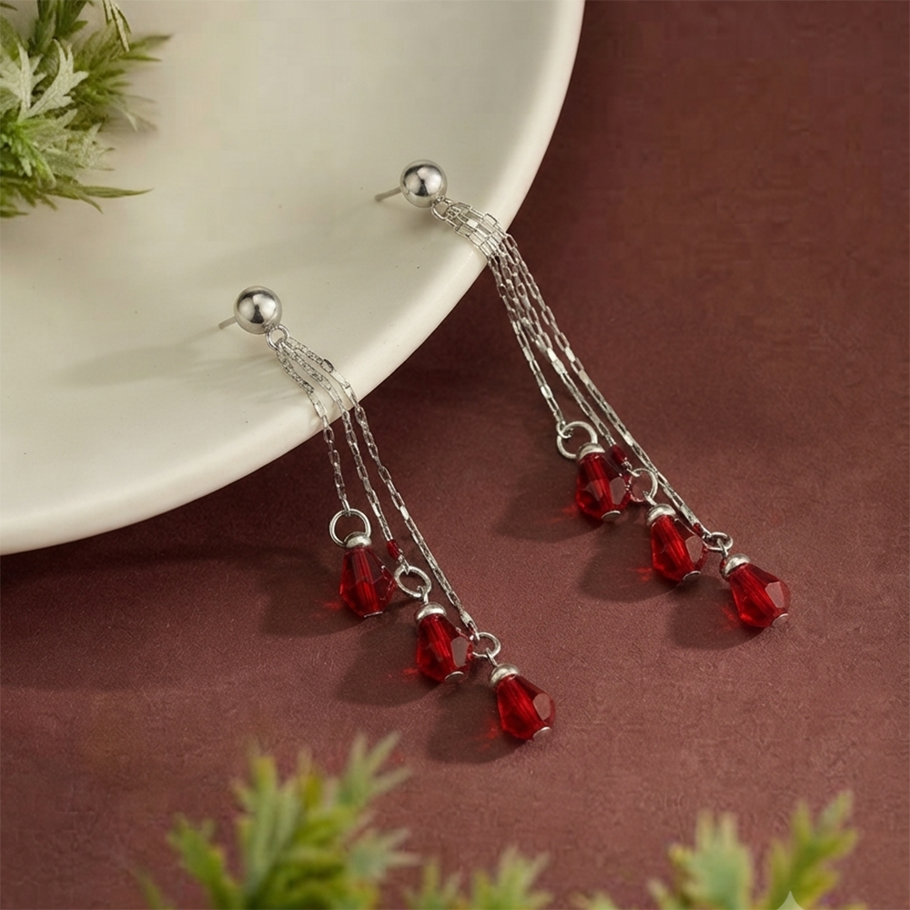 The99Jewel Designer Crystal Stone Drop Earrings for Women