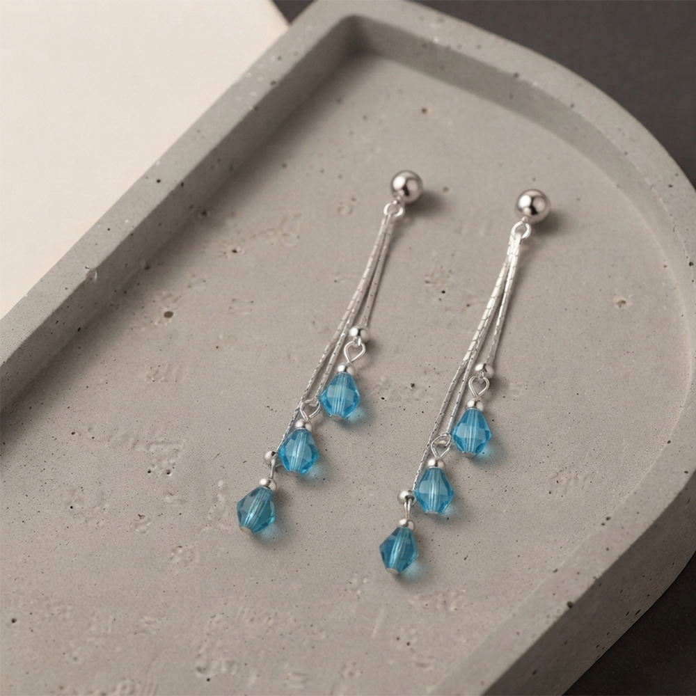 The99Jewel Designer Crystal Stone Drop Earrings for Women
