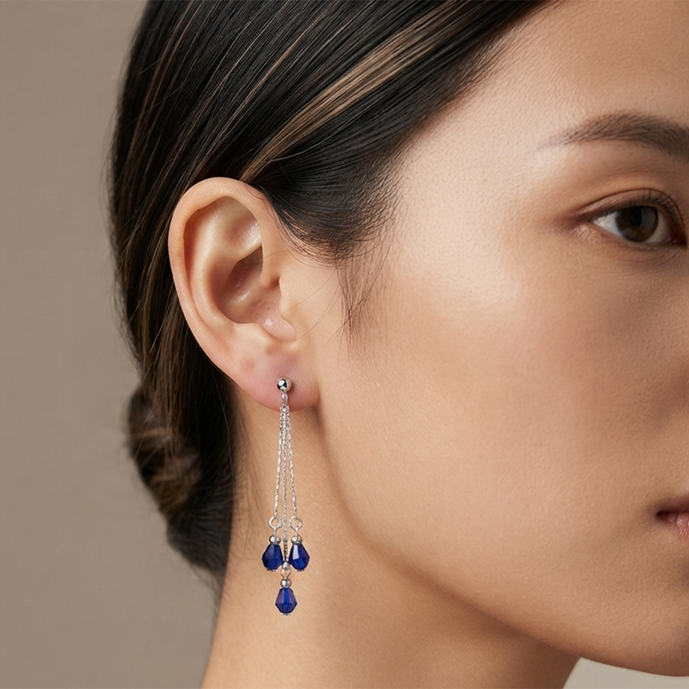 The99Jewel Designer Crystal Stone Drop Earrings for Women