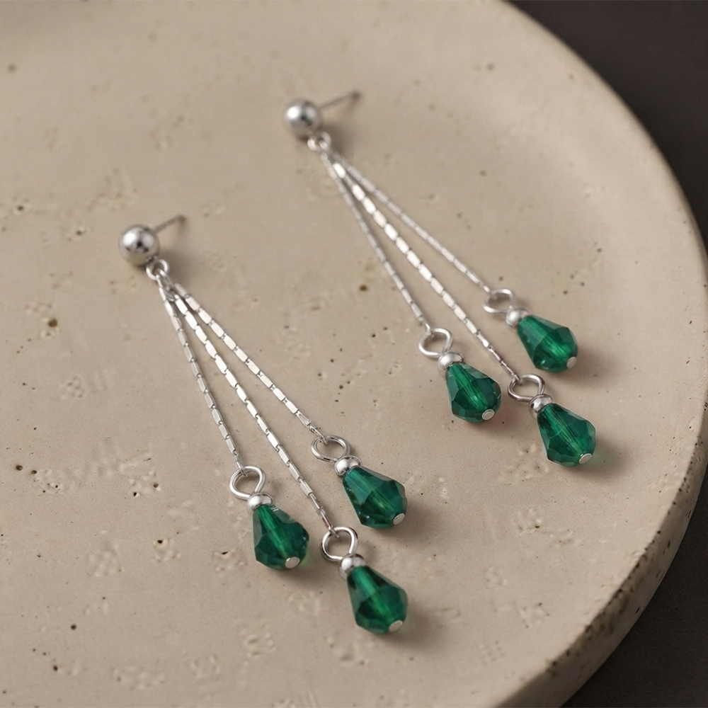 The99Jewel Designer Crystal Stone Drop Earrings for Women