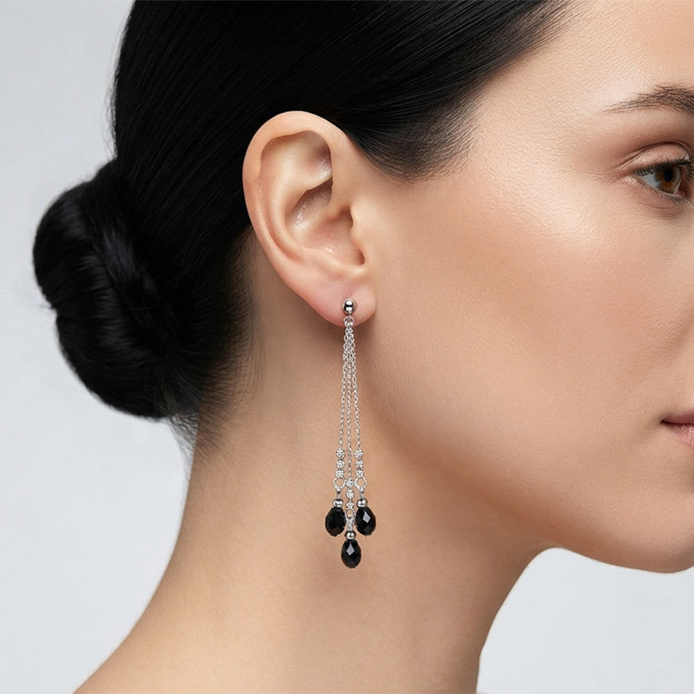 The99Jewel Designer Crystal Stone Drop Earrings for Women