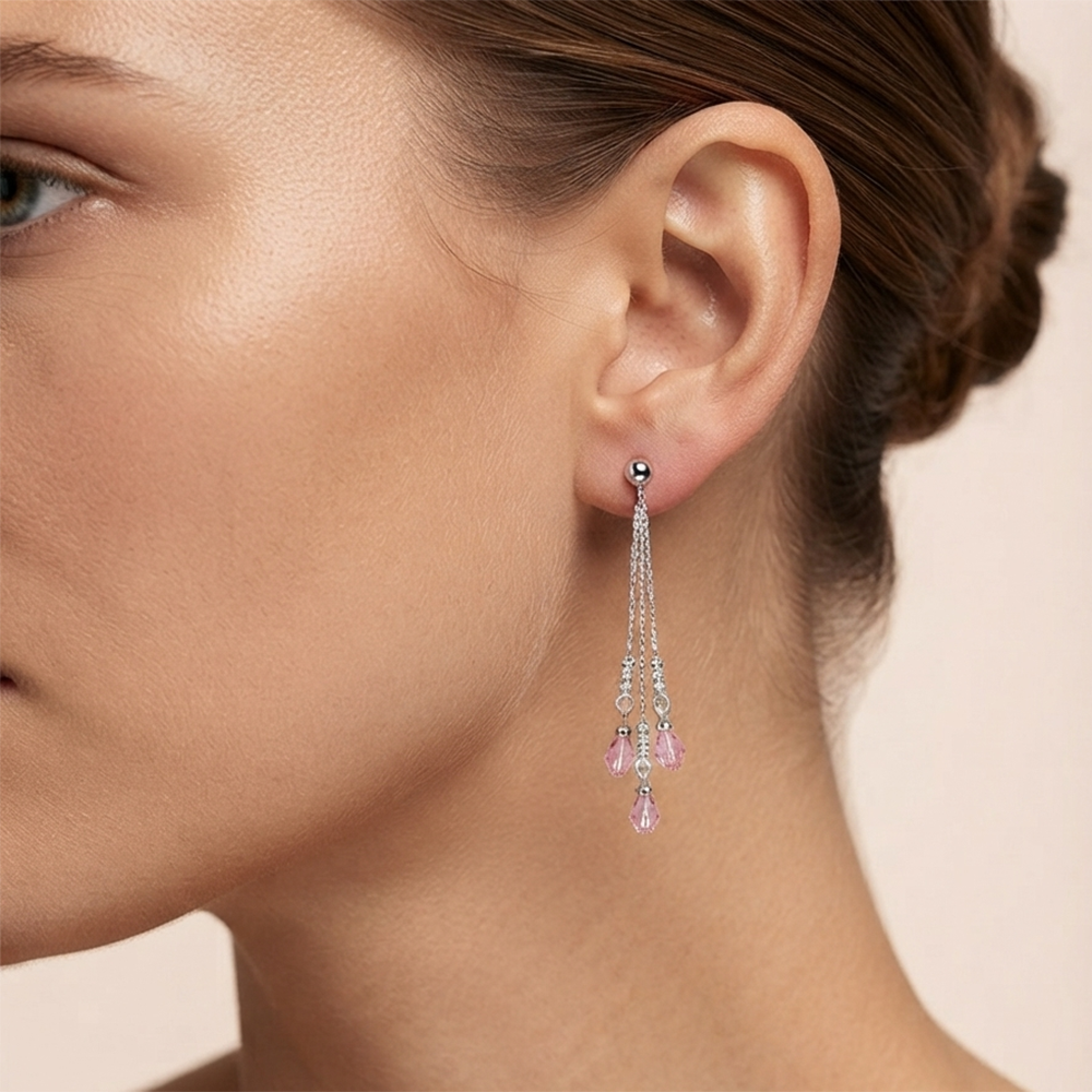 The99Jewel Designer Crystal Stone Drop Earrings for Women