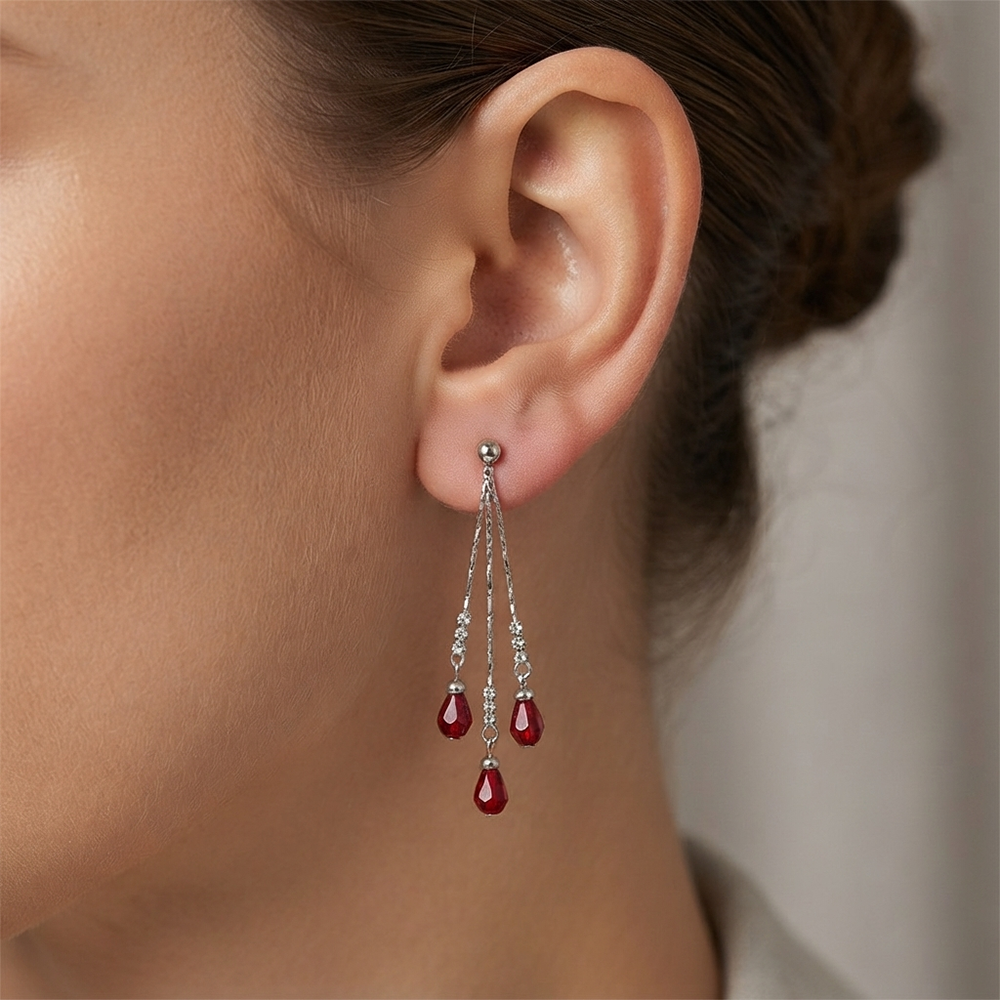 The99Jewel Designer Crystal Stone Drop Earrings for Women