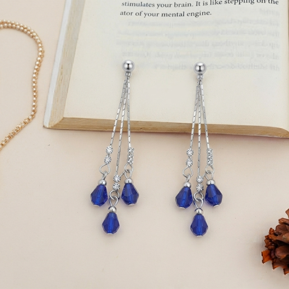 The99Jewel Designer Crystal Stone Drop Earrings for Women