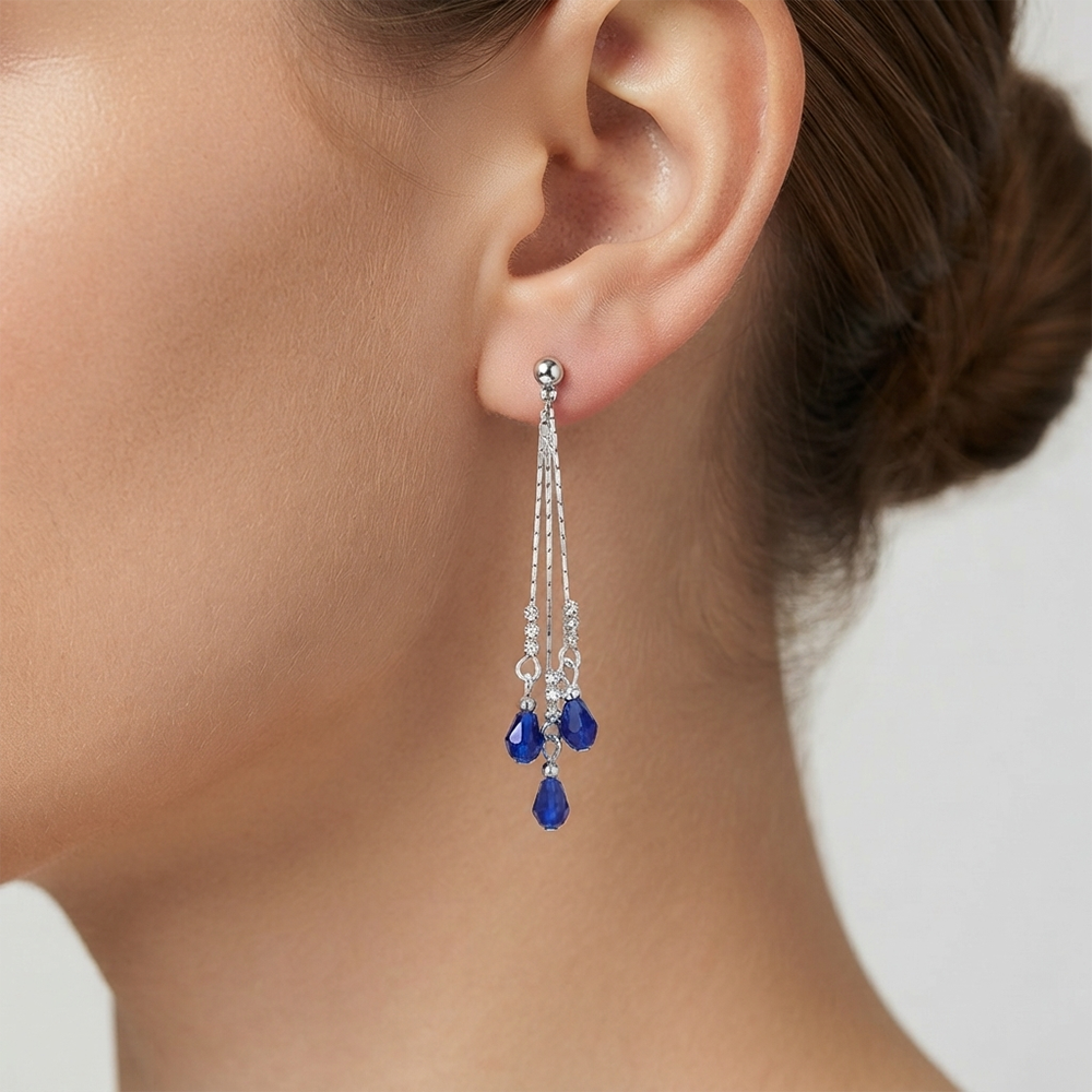 The99Jewel Designer Crystal Stone Drop Earrings for Women