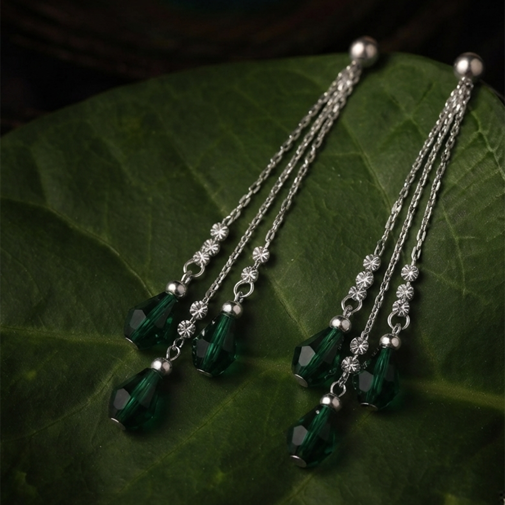 The99Jewel Designer Crystal Stone Drop Earrings for Women