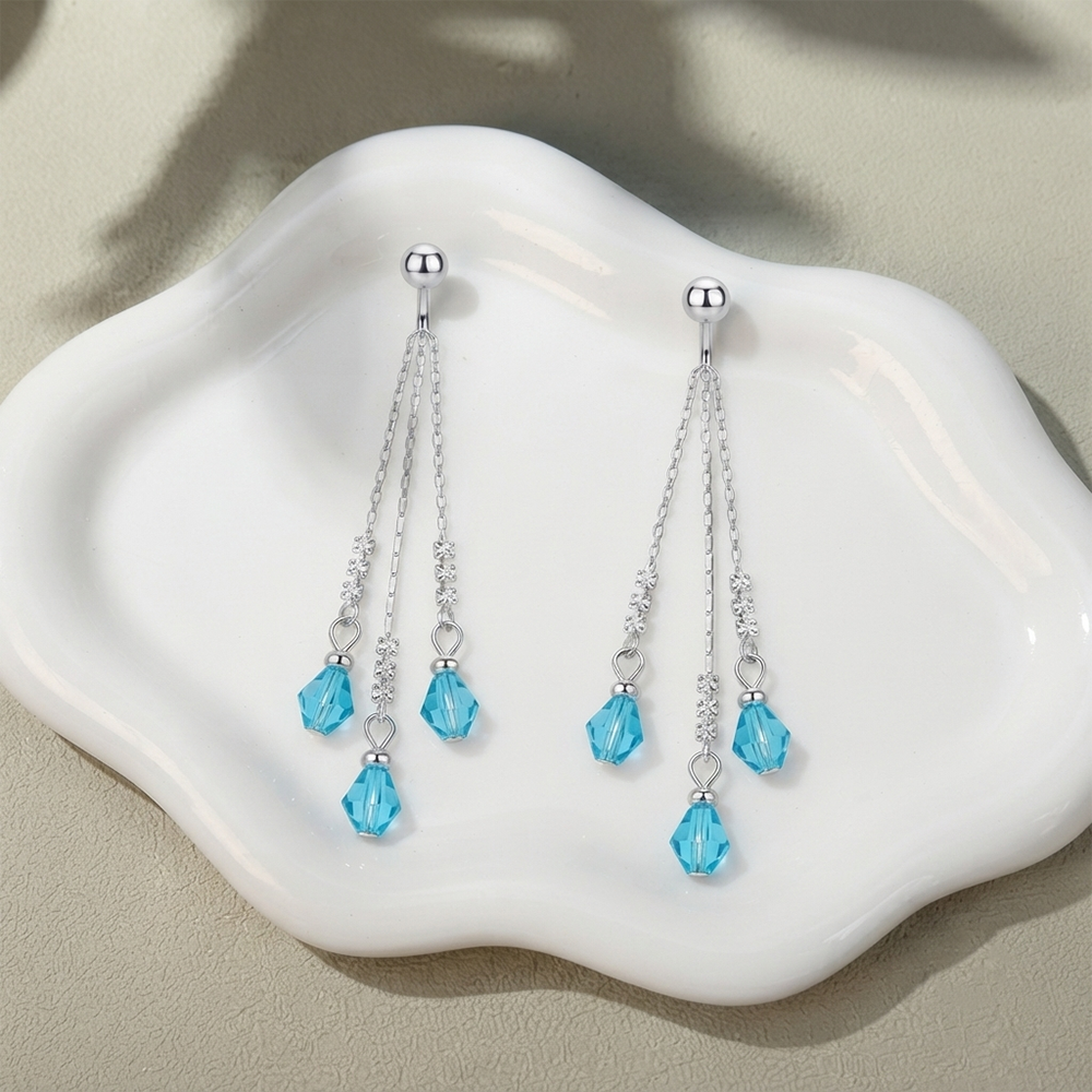 The99Jewel Designer Crystal Stone Drop Earrings for Women