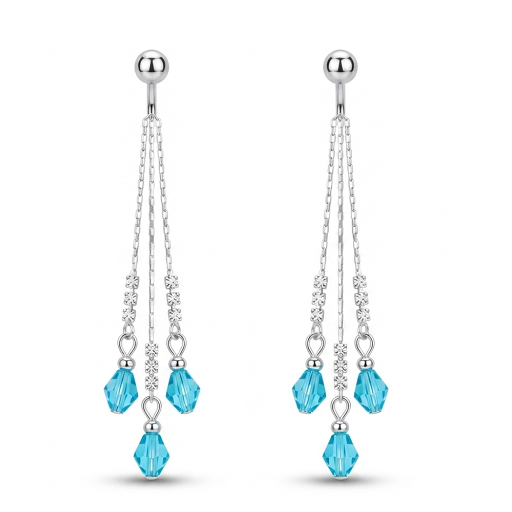 The99Jewel Designer Crystal Stone Drop Earrings for Women