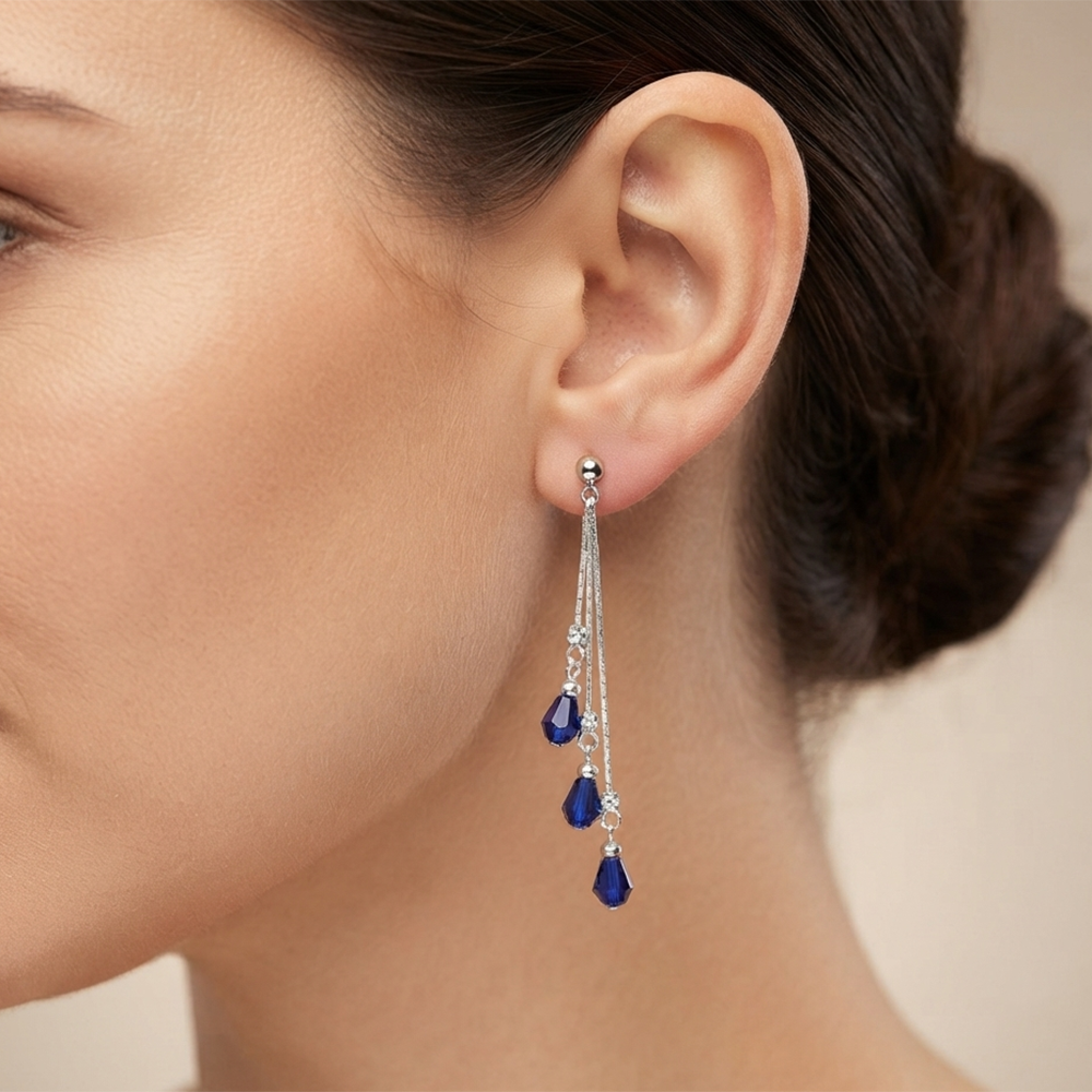The99Jewel Designer Crystal Stone Drop Earrings for Women