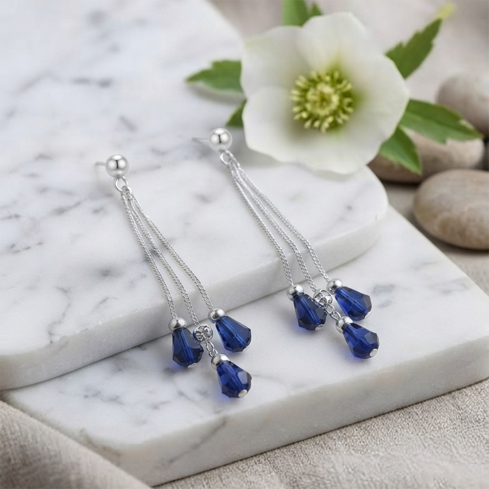 The99Jewel Designer Crystal Stone Drop Earrings for Women