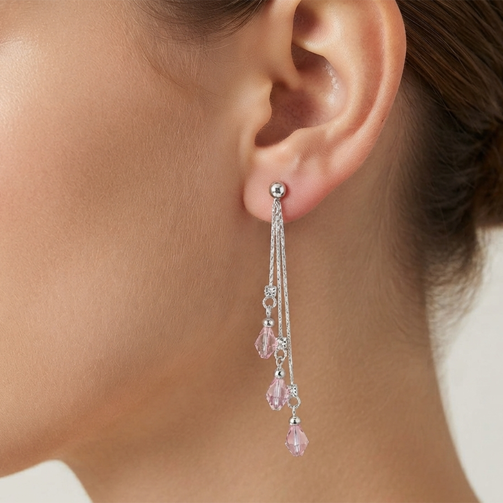 The99Jewel Designer Crystal Stone Drop Earrings for Women