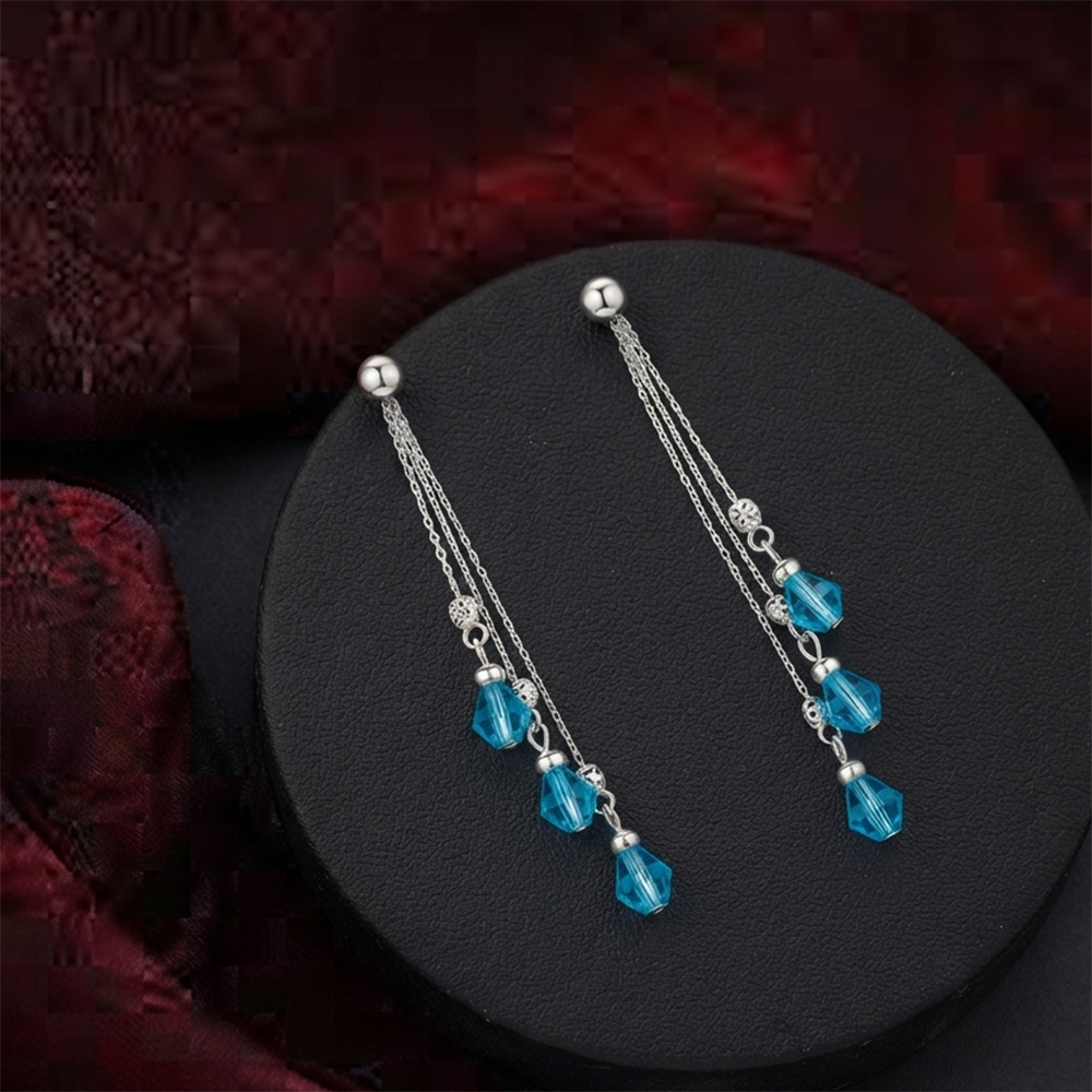The99Jewel Designer Crystal Stone Drop Earrings for Women