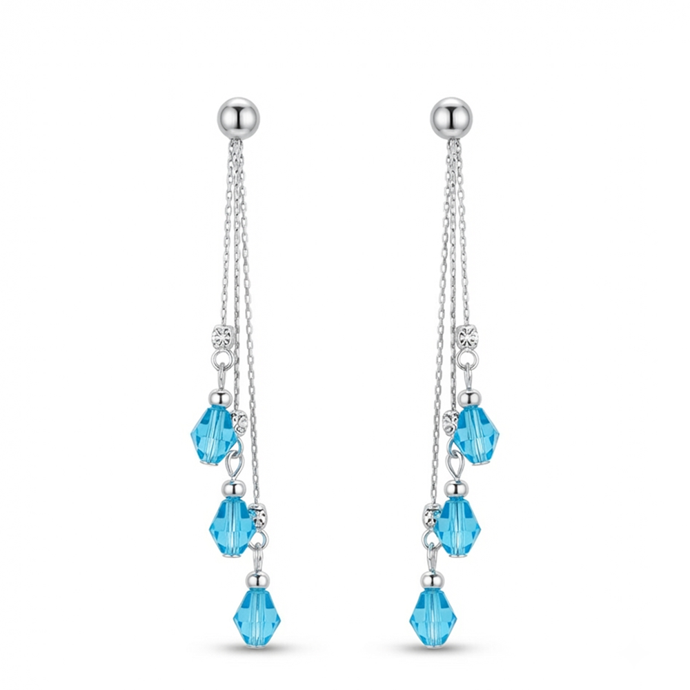 The99Jewel Designer Crystal Stone Drop Earrings for Women