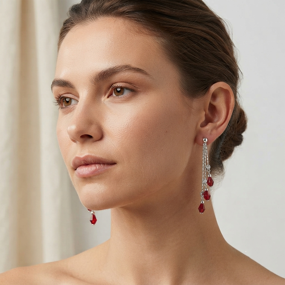 The99Jewel Designer Crystal Stone Drop Earrings for Women