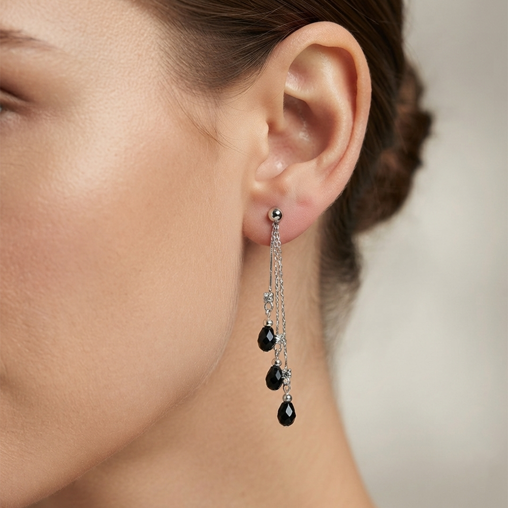The99Jewel Designer Crystal Stone Drop Earrings for Women