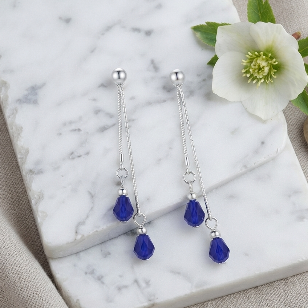 The99Jewel Designer Crystal Stone Drop Earrings for Women