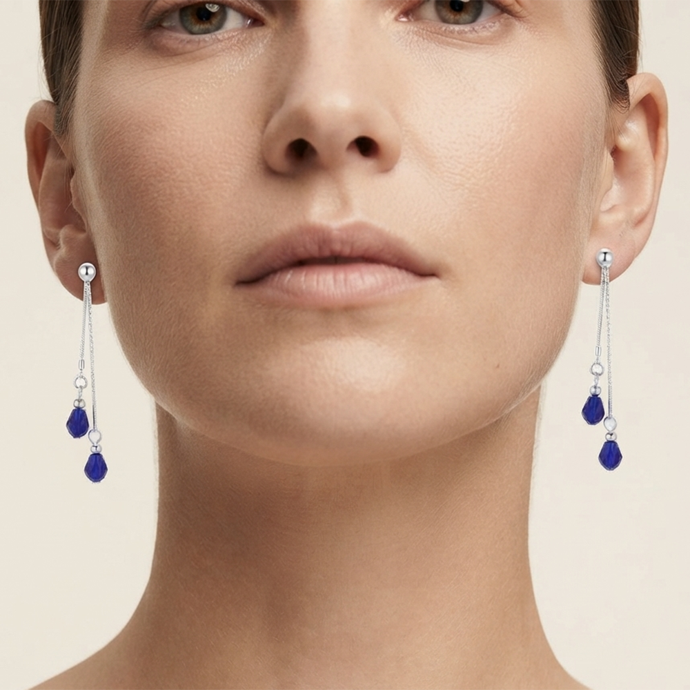 The99Jewel Designer Crystal Stone Drop Earrings for Women