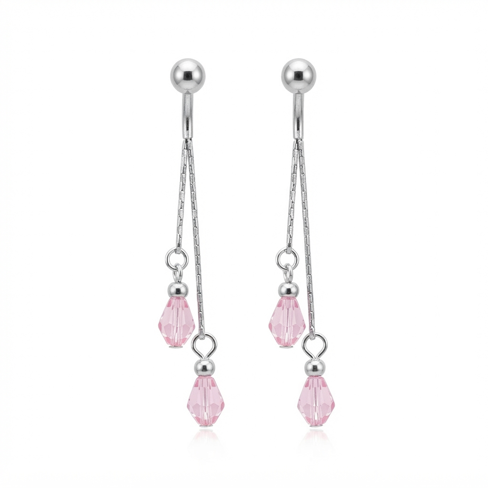 The99Jewel Designer Crystal Stone Drop Earrings for Women