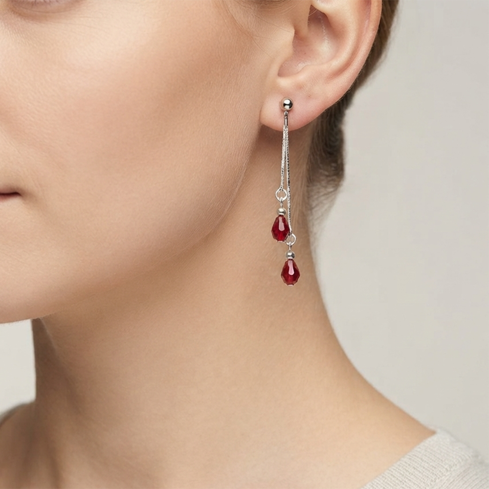 The99Jewel Designer Crystal Stone Drop Earrings for Women