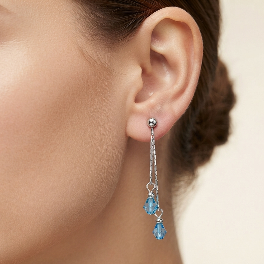 The99Jewel Designer Crystal Stone Drop Earrings for Women