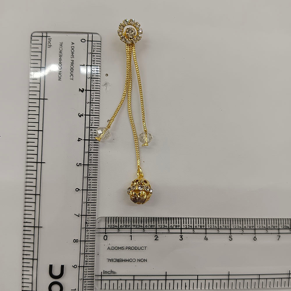 The99Jewel Magnificent Gold Plated Crystal Stone Dangler Earrings for Women