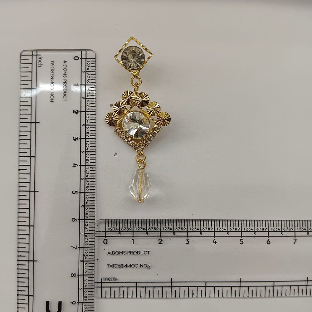 The99Jewel Magnificent Gold Plated Crystal Stone Dangler Earrings for Women
