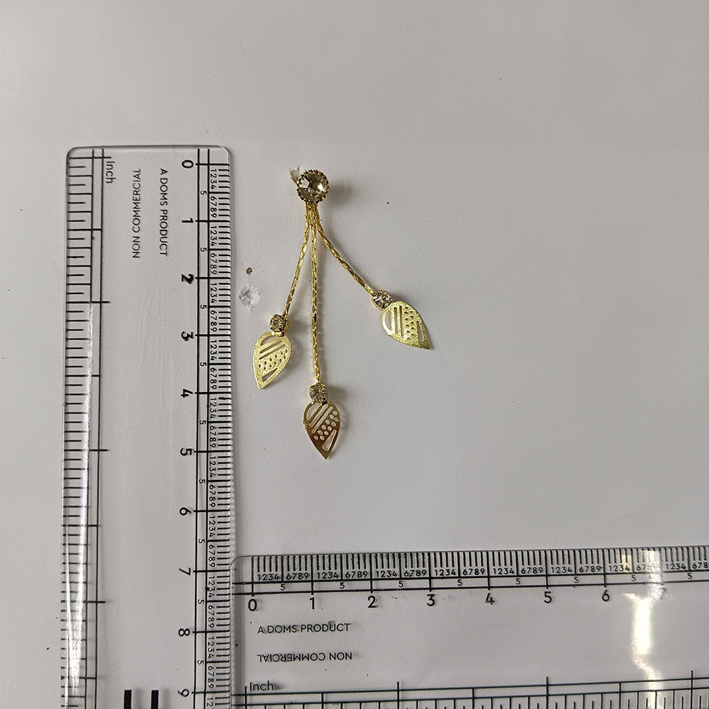 The99Jewel Magnificent Gold Plated Crystal Stone Dangler Earrings for Women