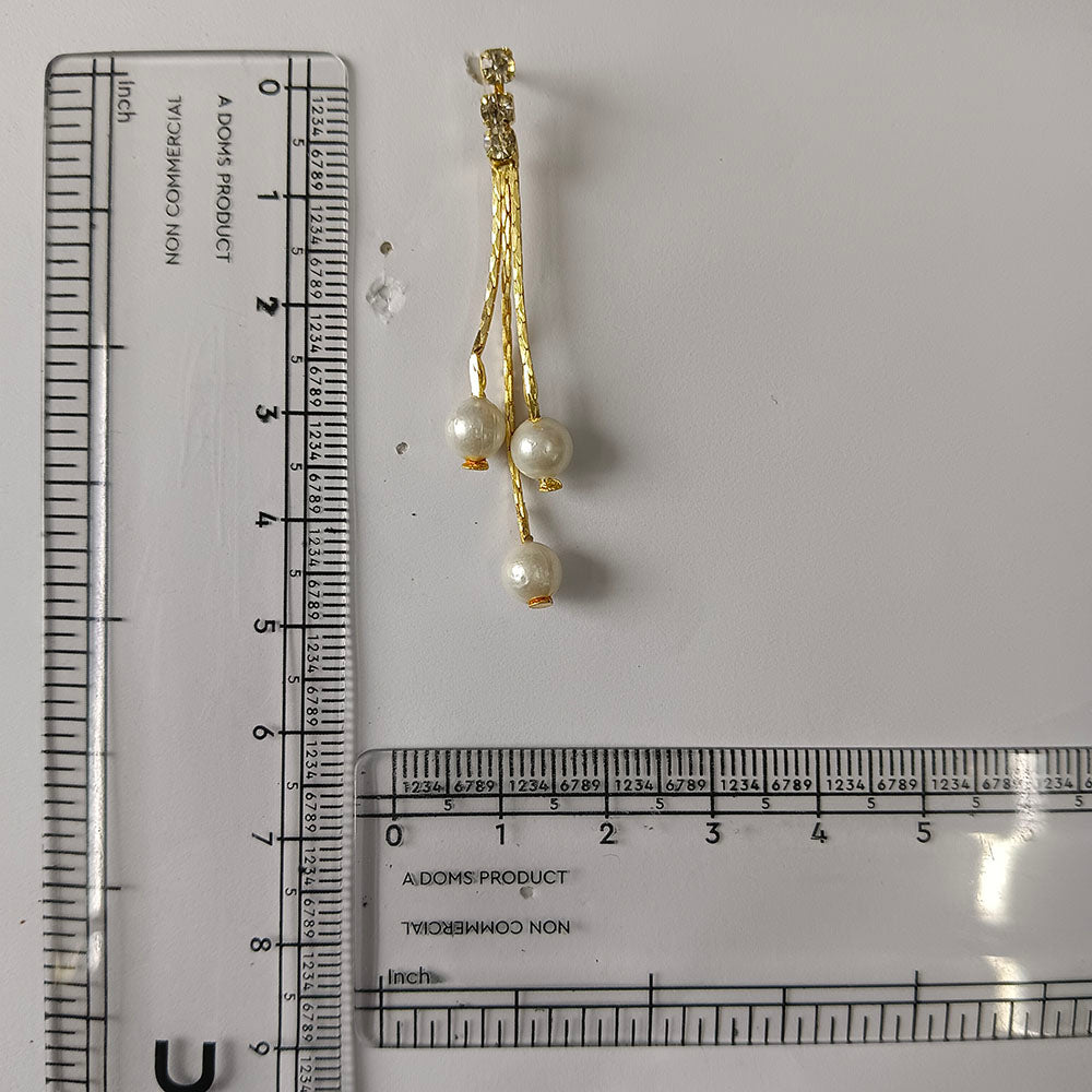 The99Jewel Magnificent Gold Plated Crystal Stone Dangler Earrings for Women