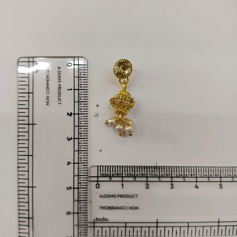 The99Jewel Magnificent Gold Plated Crystal Stone Dangler Earrings for Women