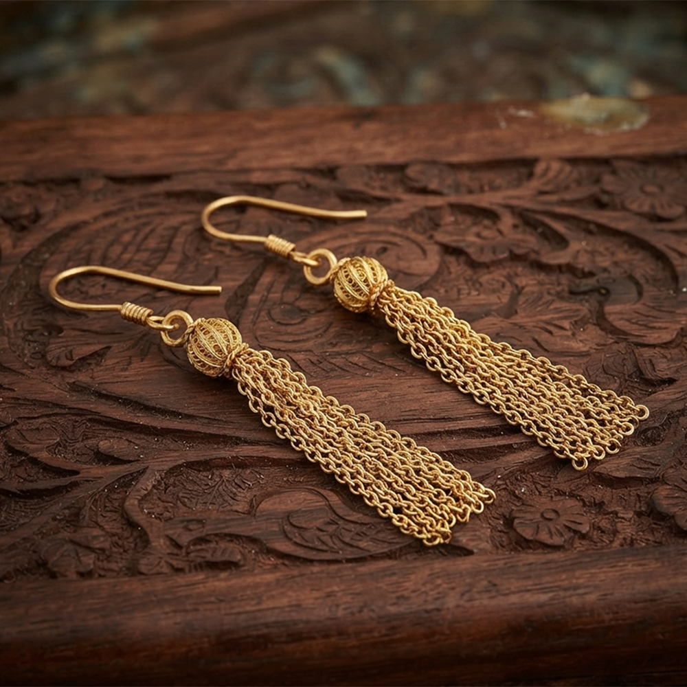The99Jewel Magnificent Gold Plated Dangler Earrings for Women