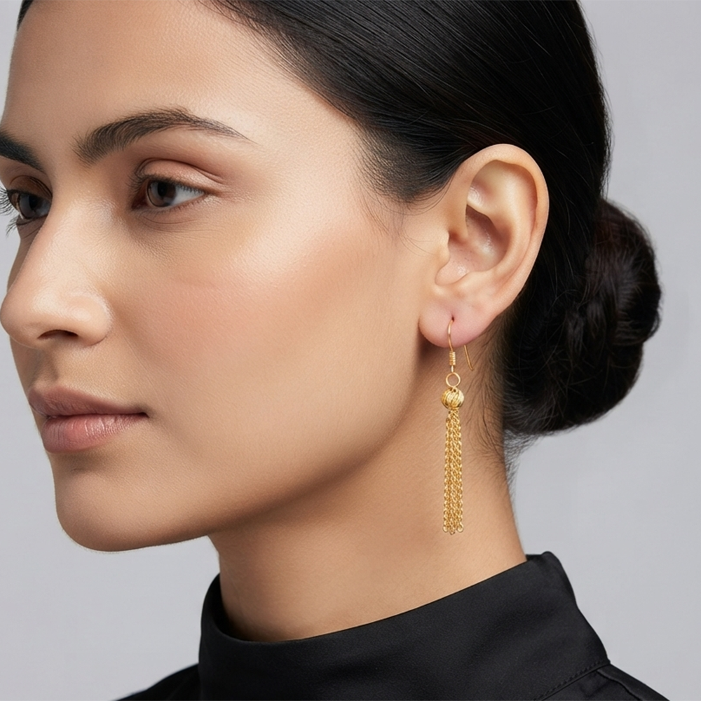 The99Jewel Magnificent Gold Plated Dangler Earrings for Women