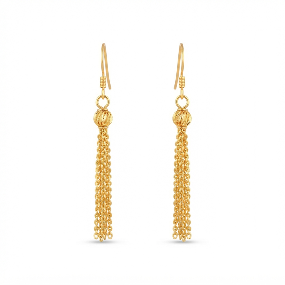 The99Jewel Magnificent Gold Plated Dangler Earrings for Women
