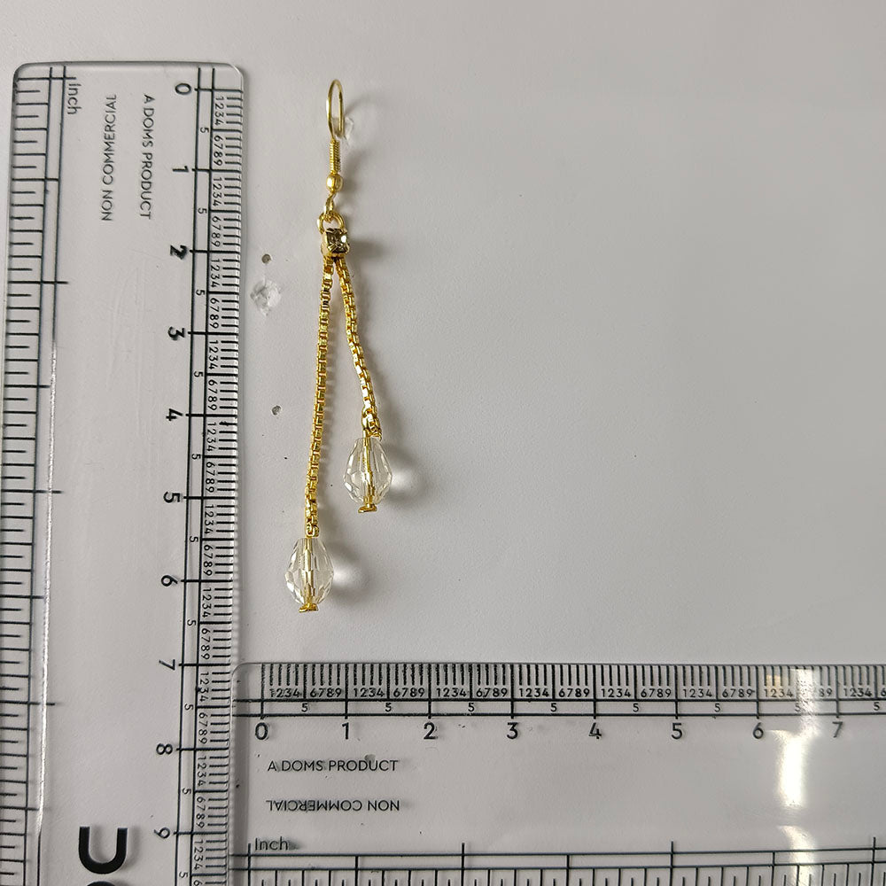 The99Jewel Magnificent Gold Plated Crystal Stone Dangler Earrings for Women