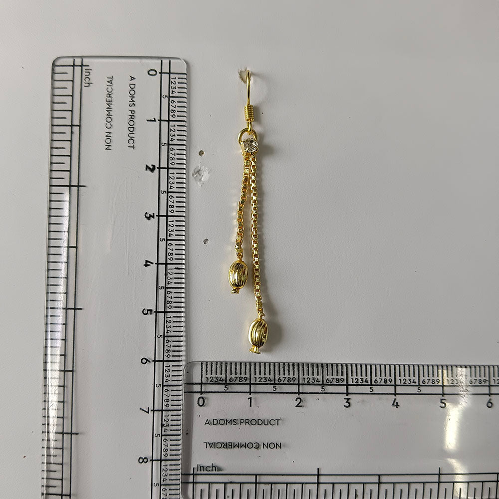 The99Jewel Magnificent Gold Plated Crystal Stone Dangler Earrings for Women