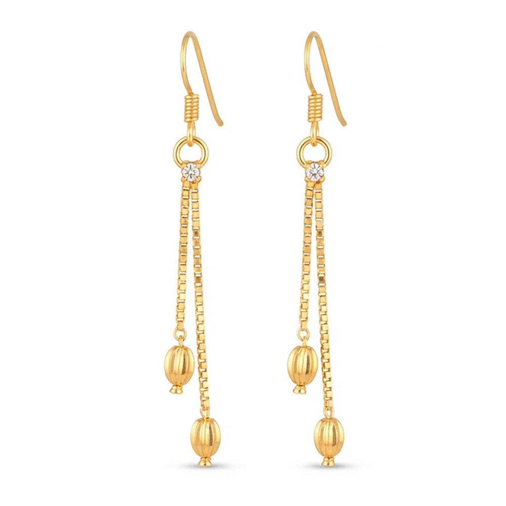 The99Jewel Magnificent Gold Plated Crystal Stone Dangler Earrings for Women