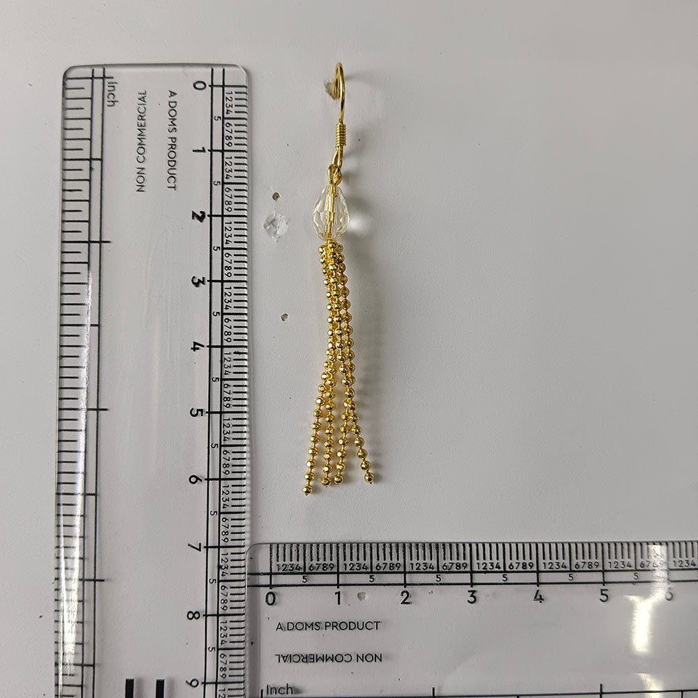 The99Jewel Magnificent Gold Plated Crystal Stone Dangler Earrings for Women