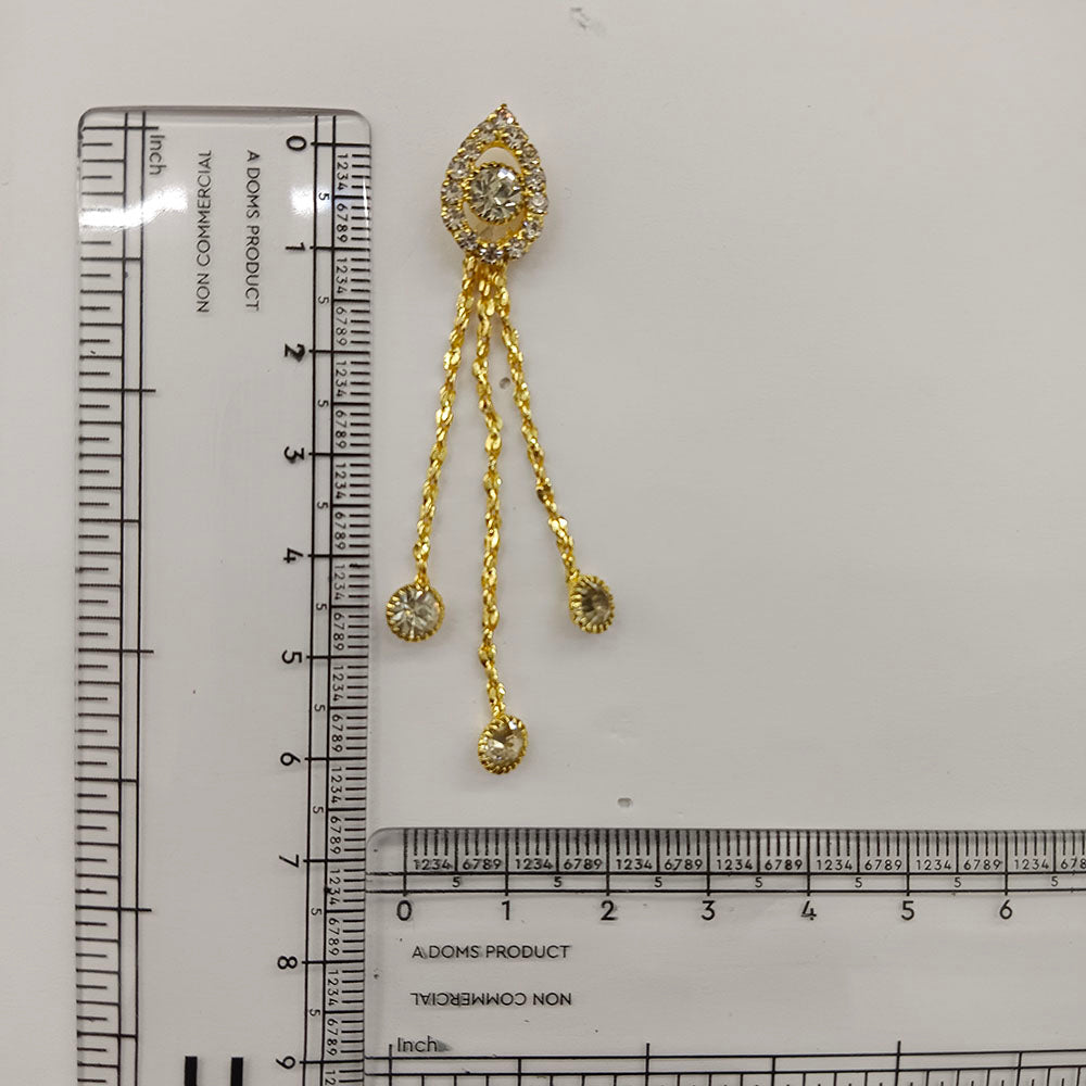 The99Jewel Magnificent Gold Plated Crystal Stone Dangler Earrings for Women