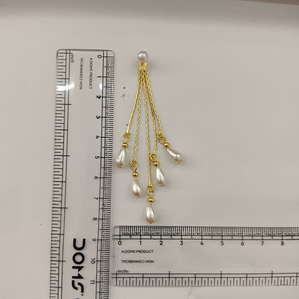 The99Jewel Magnificent Gold Plated Pearl Dangler Earrings for Women
