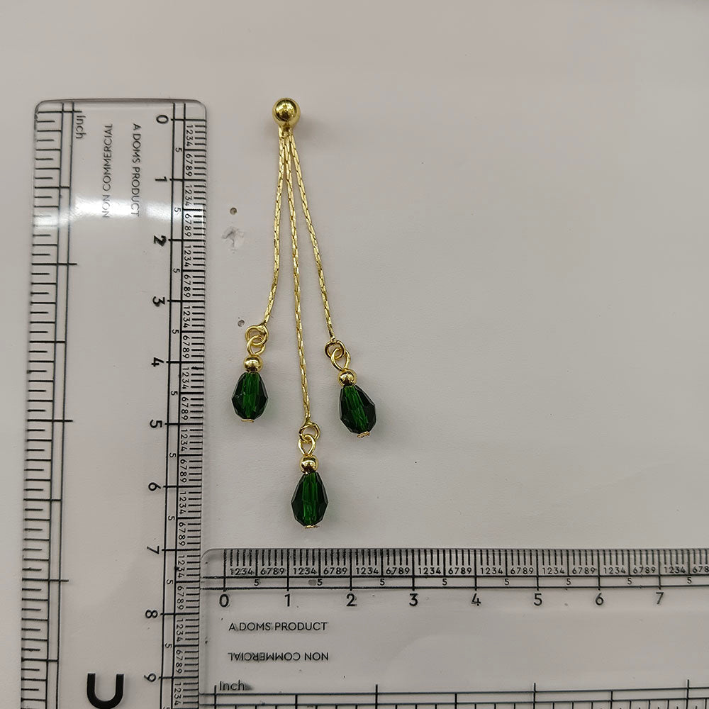 The99Jewel Magnificent Gold Plated Crystal Stone Dangler Earrings for Women