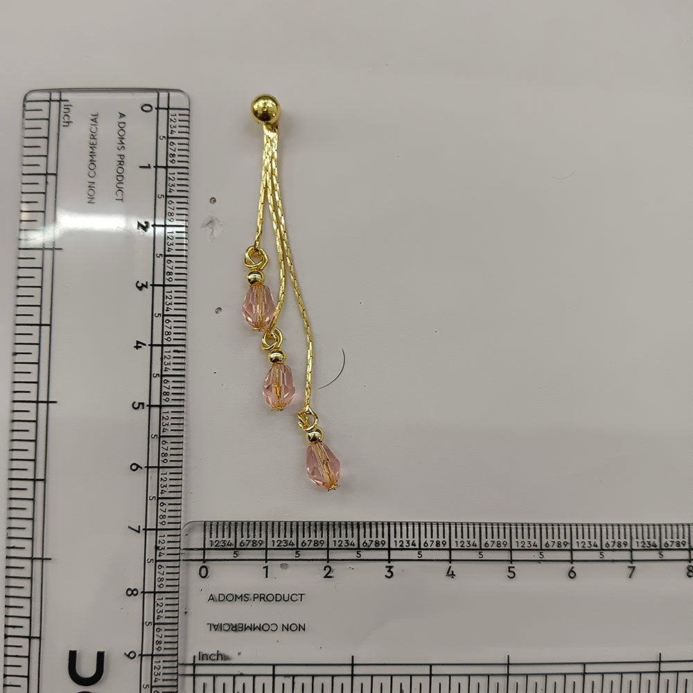 The99Jewel Magnificent Gold Plated Crystal Stone Dangler Earrings for Women