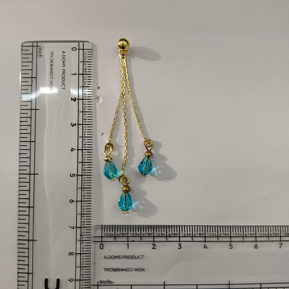 The99Jewel Magnificent Gold Plated Crystal Stone Dangler Earrings for Women