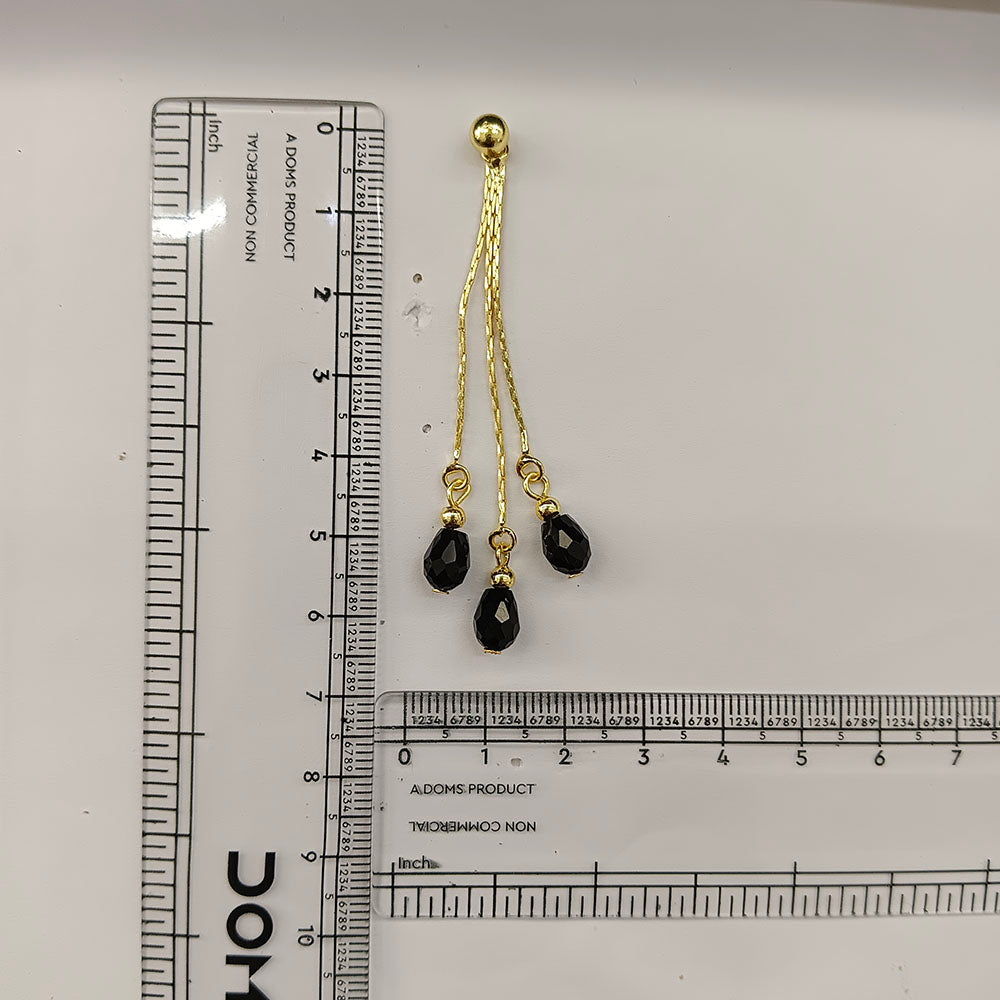 The99Jewel Magnificent Gold Plated Crystal Stone Dangler Earrings for Women