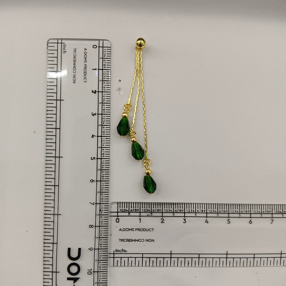 The99Jewel Magnificent Gold Plated Crystal Stone Dangler Earrings for Women