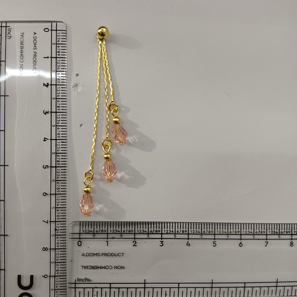 The99Jewel Magnificent Gold Plated Crystal Stone Dangler Earrings for Women