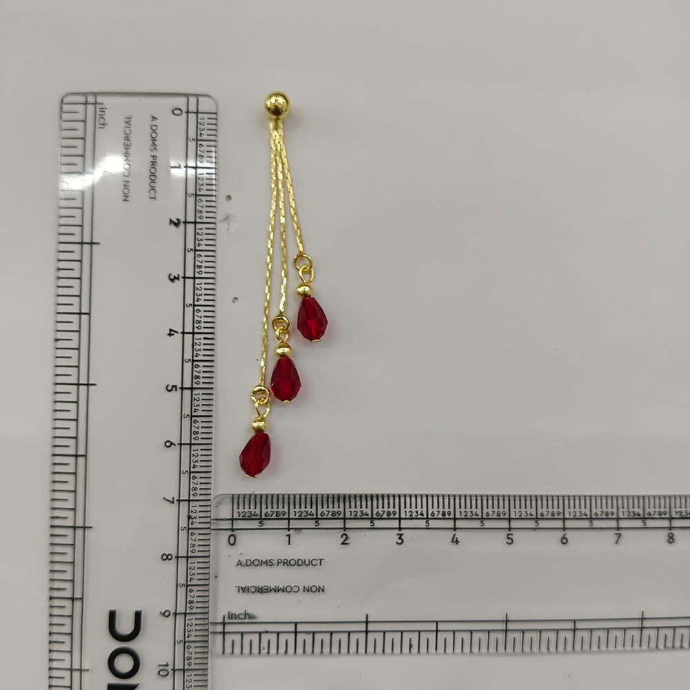 The99Jewel Magnificent Gold Plated Crystal Stone Dangler Earrings for Women