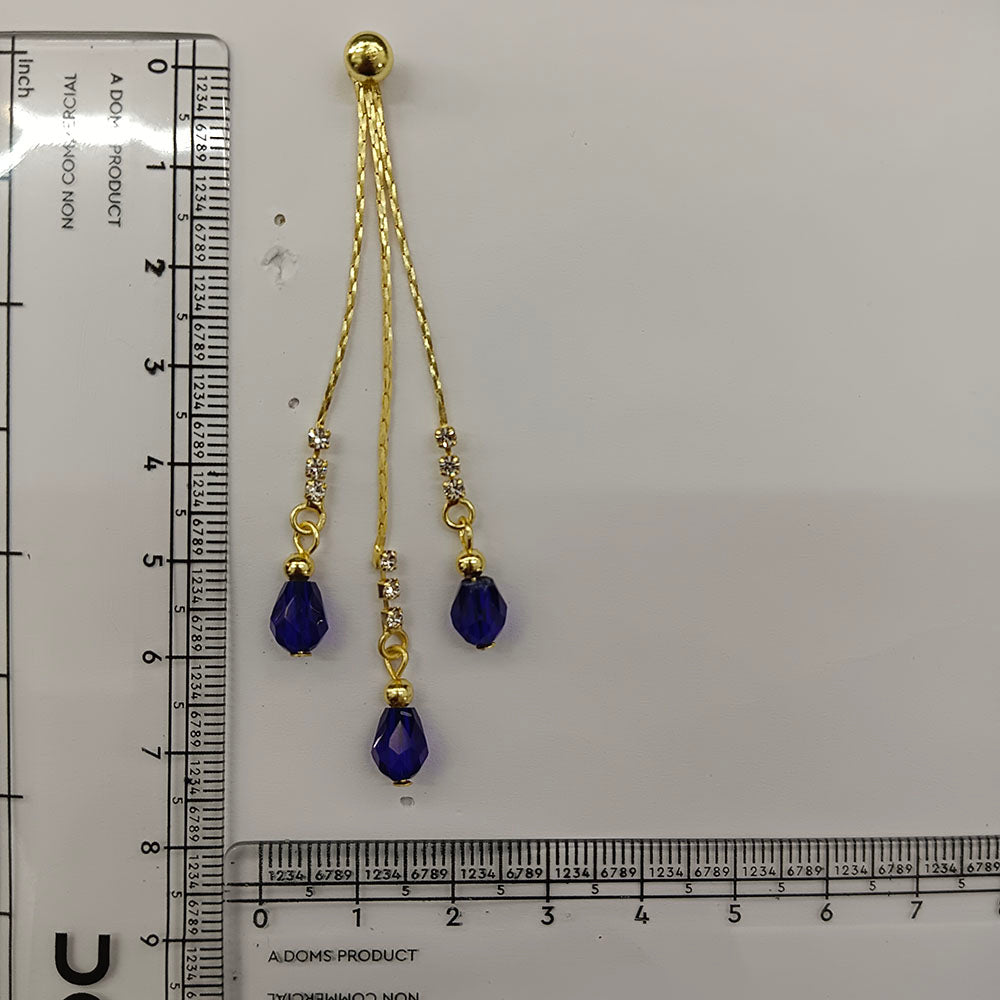 The99Jewel Magnificent Gold Plated Crystal Stone Dangler Earrings for Women