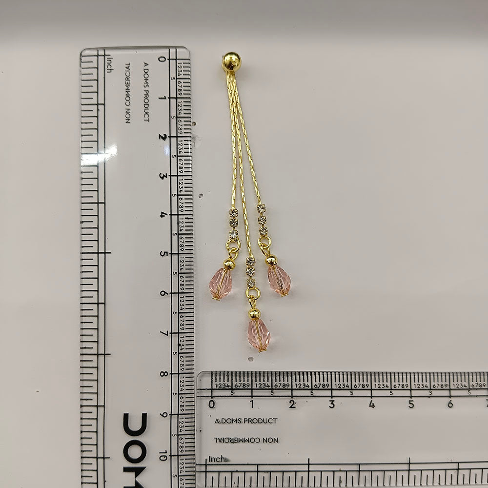 The99Jewel Magnificent Gold Plated Crystal Stone Dangler Earrings for Women