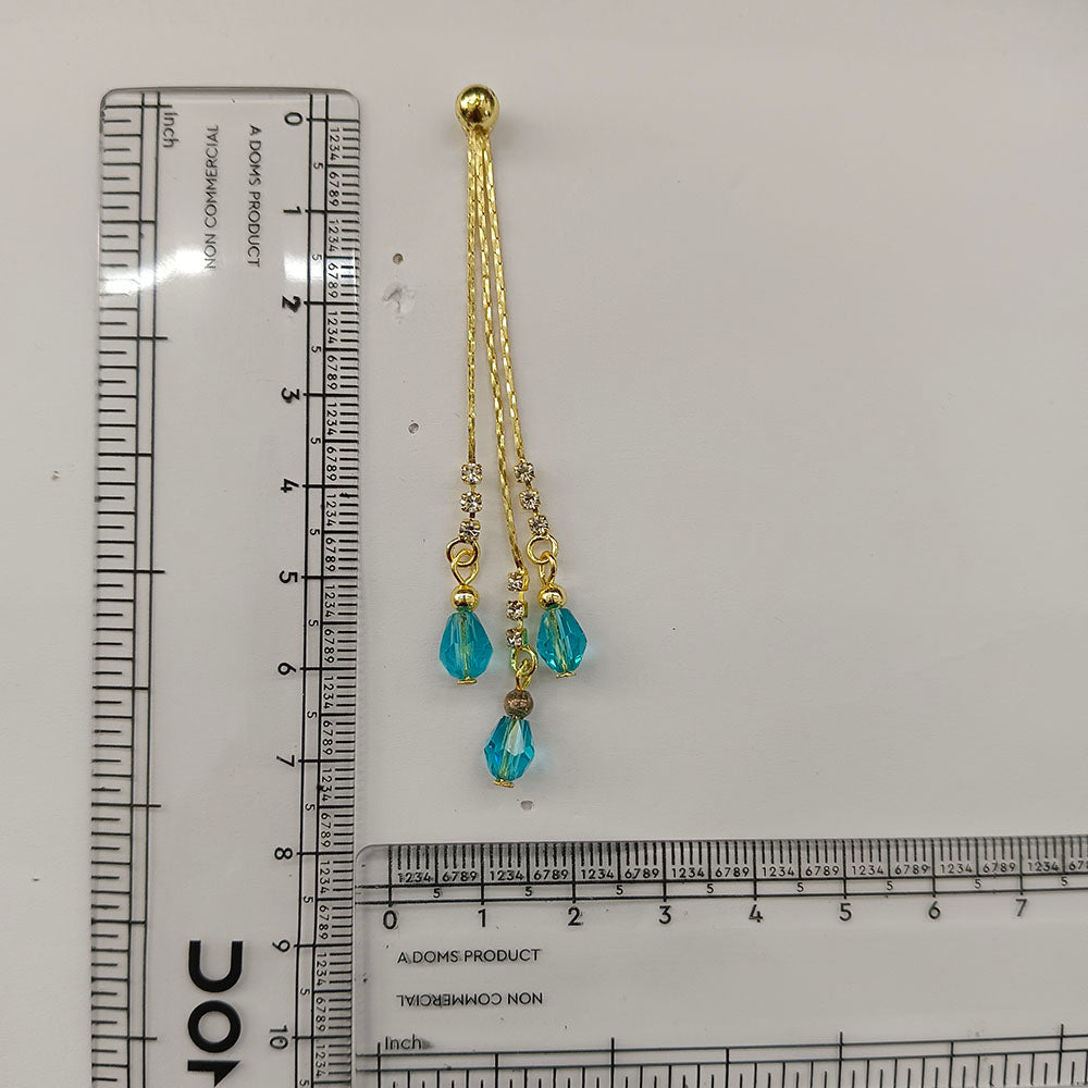 The99Jewel Magnificent Gold Plated Crystal Stone Dangler Earrings for Women